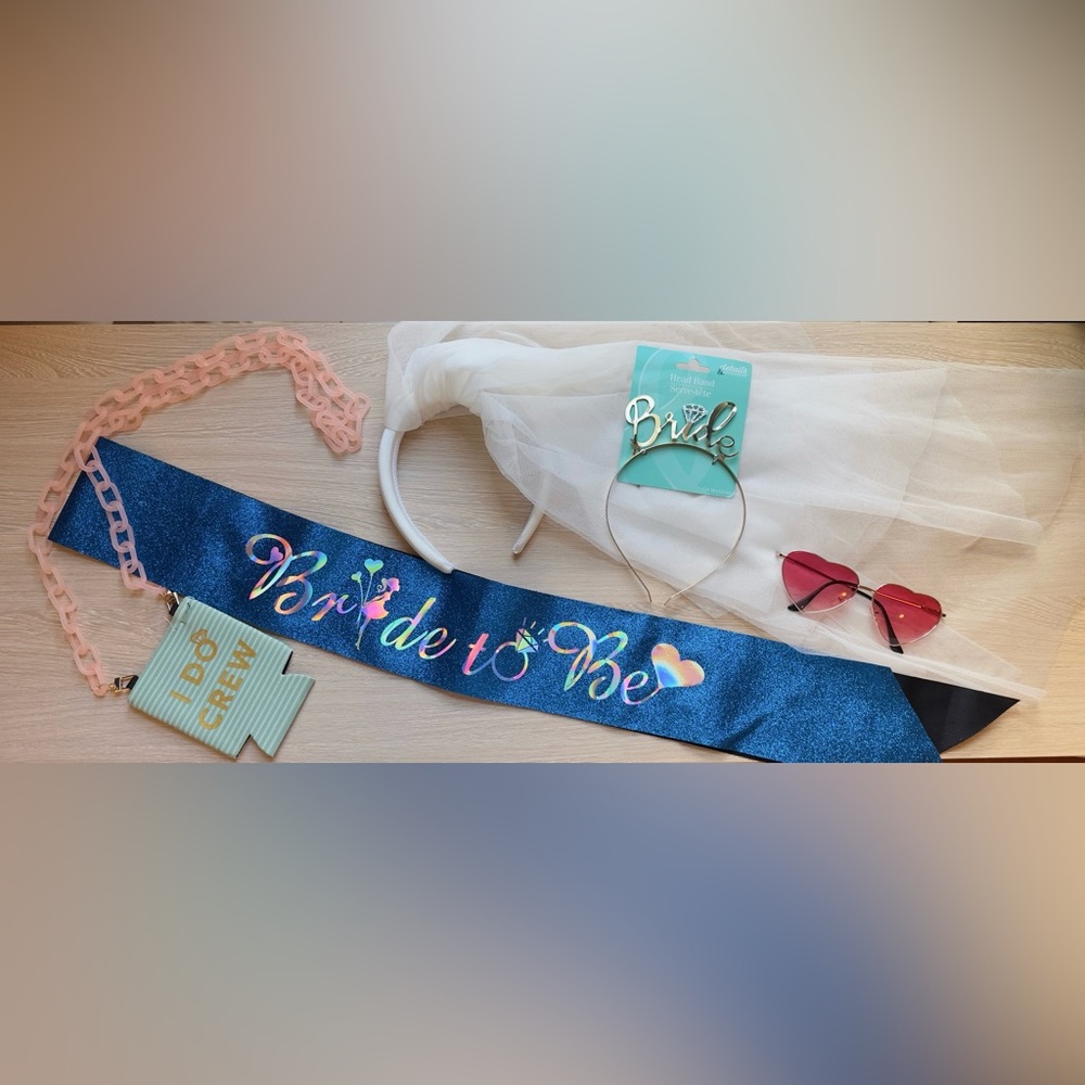 Bride to Be Bachelorette Accessories Bundle